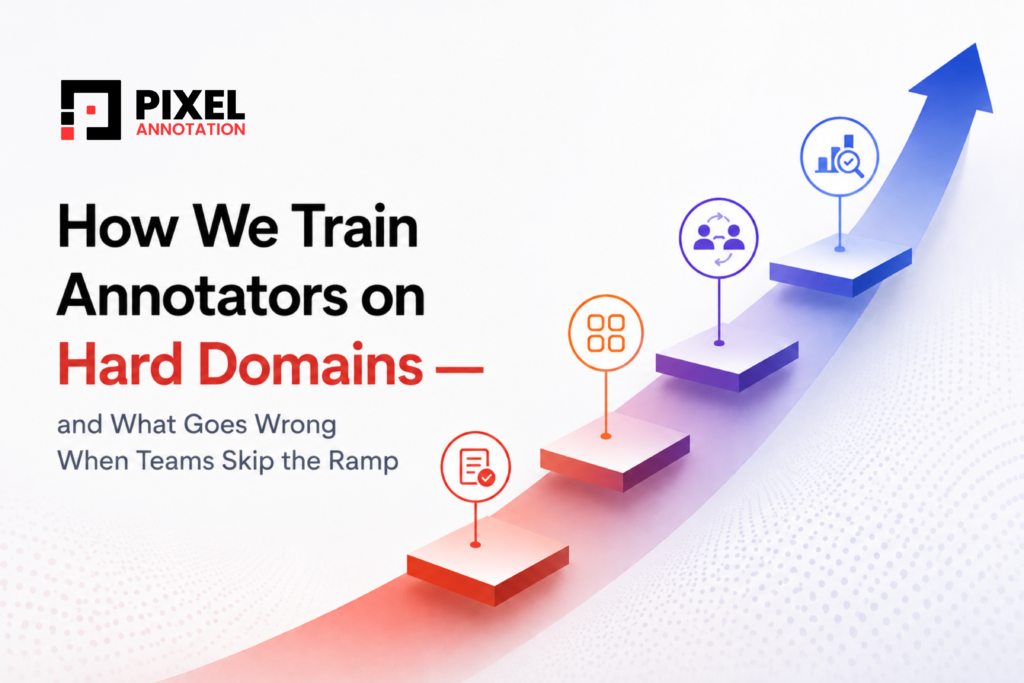 How We Train Annotators on Hard Domains – and What Goes Wrong When Teams Skip the Ramp